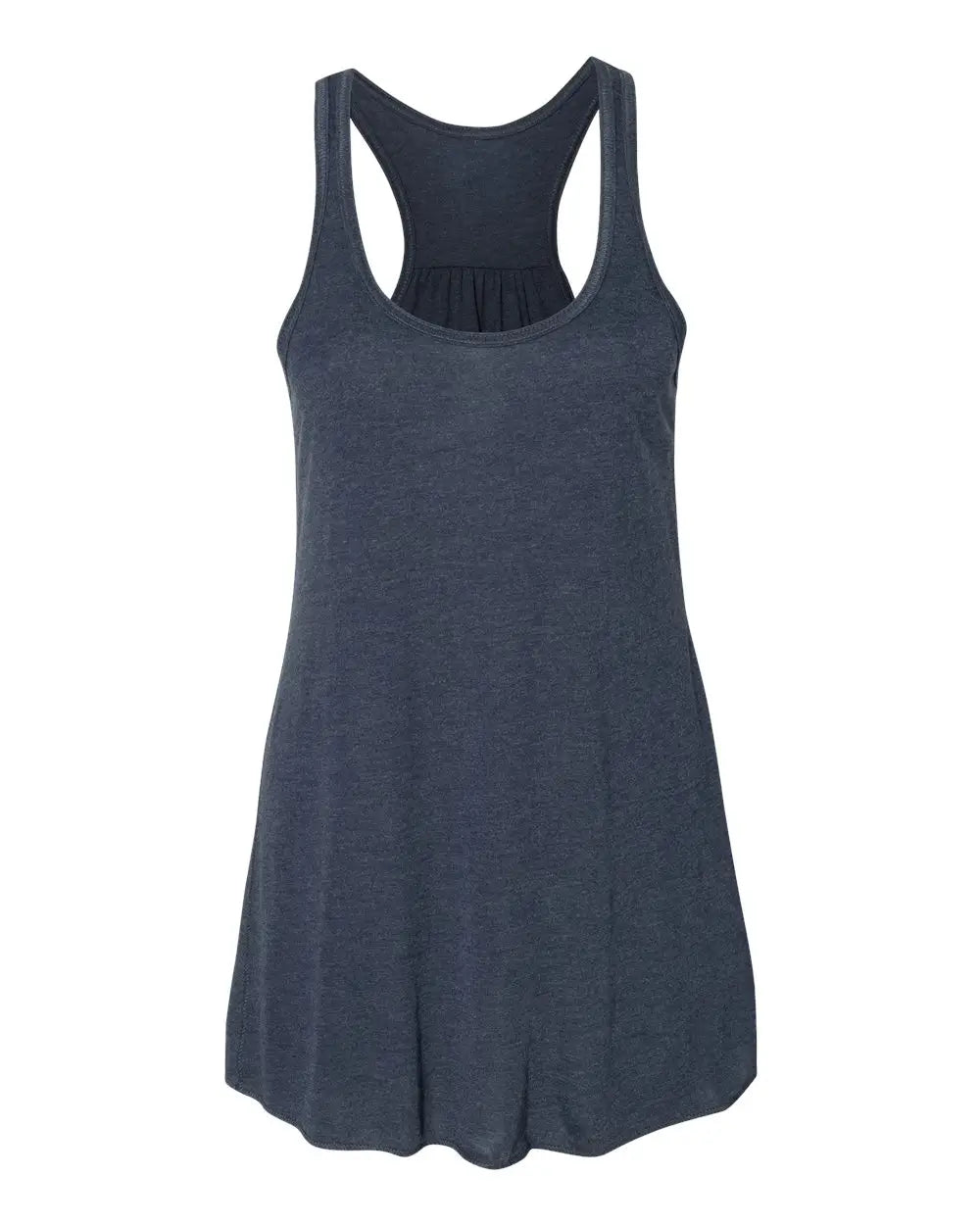 Bella + Canvas 8800bl Women’s Flowy Racerback Tank - 8800 - Heather Navy - Ladies Xs