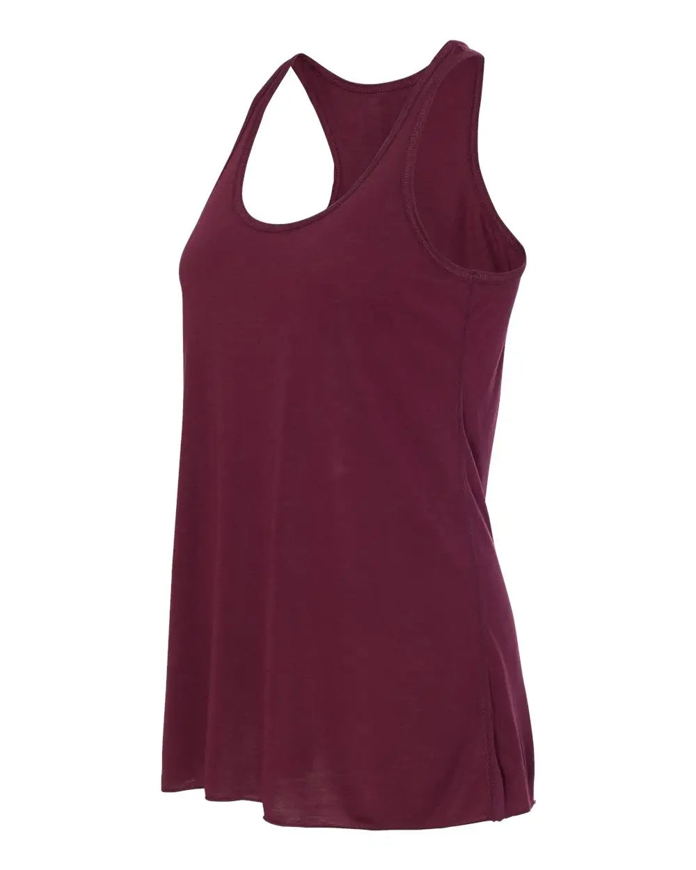 Bella + Canvas 8800bl Women’s Flowy Racerback Tank - 8800 - Maroon - Ladies Xs