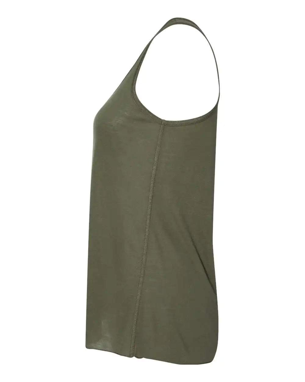 Bella + Canvas 8800bl Women’s Flowy Racerback Tank - 8800 - Military Green