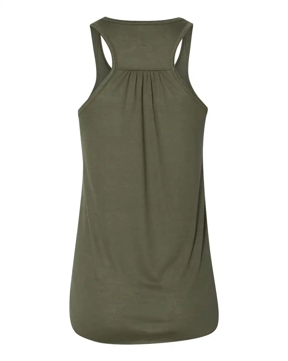 Bella + Canvas 8800bl Women’s Flowy Racerback Tank - 8800 - Military Green - Xs