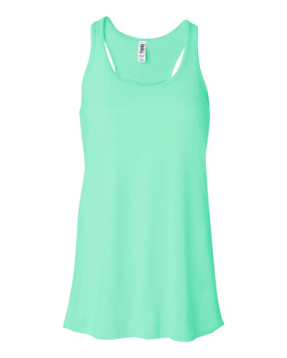 Bella + Canvas 8800bl Women’s Flowy Racerback Tank - 8800 - Mint - Ladies Xs
