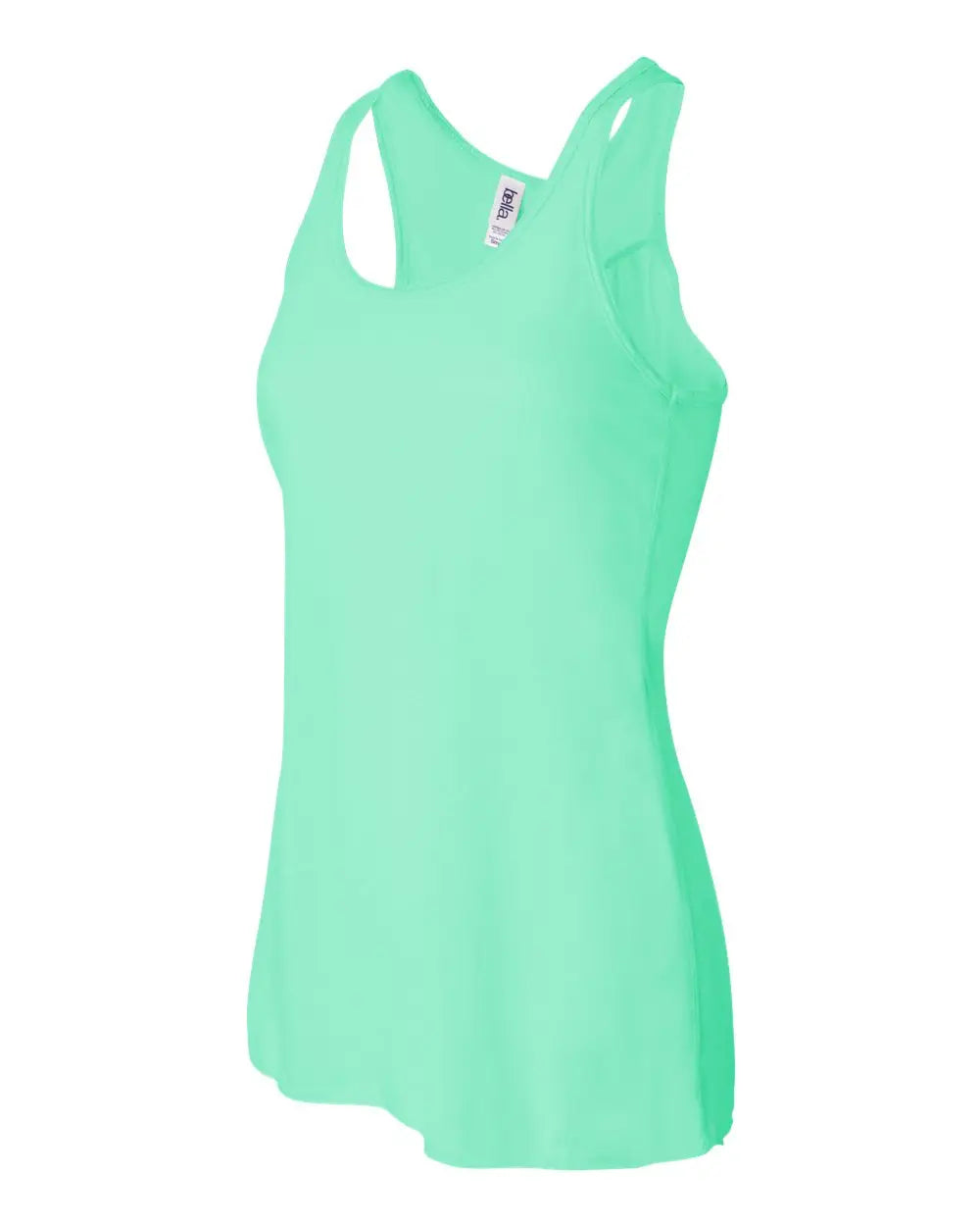 Bella + Canvas 8800bl Women’s Flowy Racerback Tank - 8800 - Mint - Ladies Xs