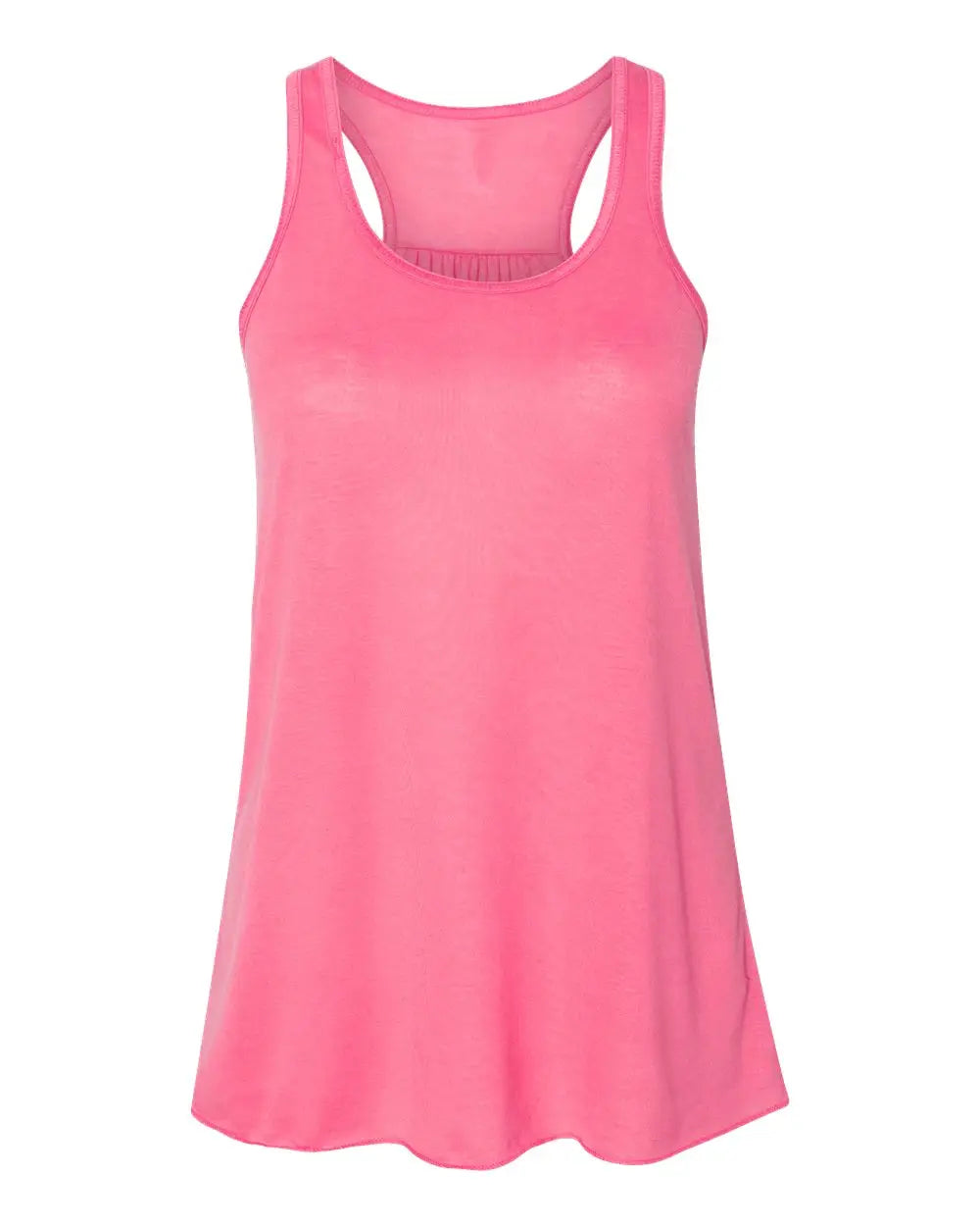 Bella + Canvas 8800bl Women’s Flowy Racerback Tank - 8800 - Neon Pink - Ladies Xs
