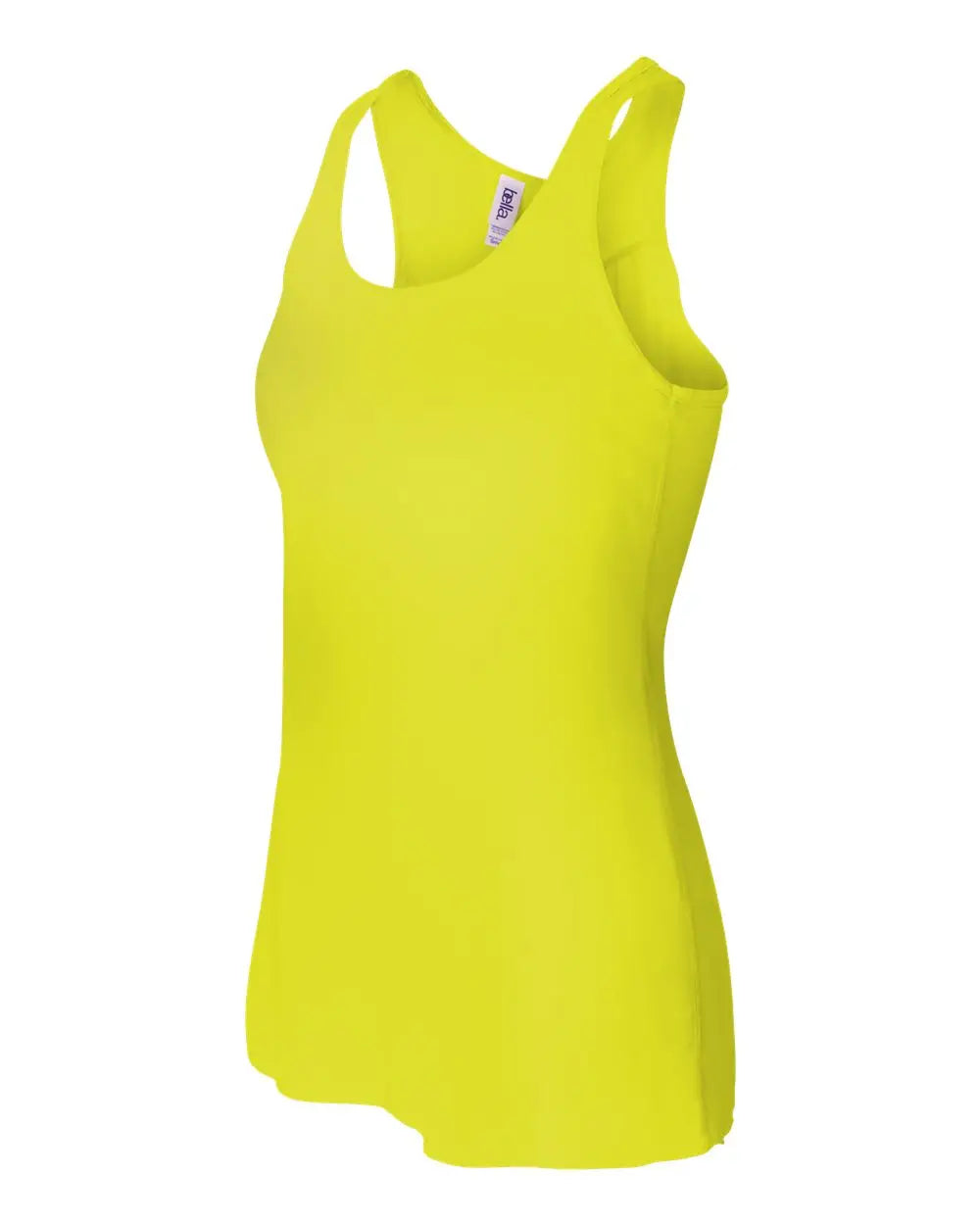 Bella + Canvas 8800bl Women’s Flowy Racerback Tank - 8800 - Neon Yellow - Ladies Xs