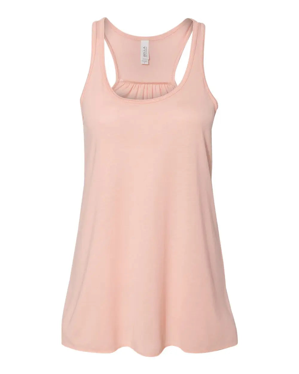 Bella + Canvas 8800bl Women’s Flowy Racerback Tank - 8800 - Peach - Ladies Xs
