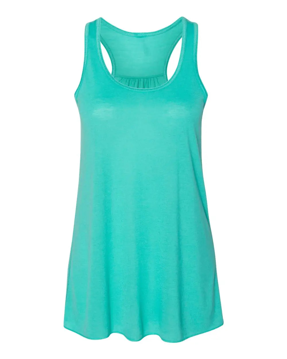 Bella + Canvas 8800bl Women’s Flowy Racerback Tank - 8800 - Teal - Ladies Xs