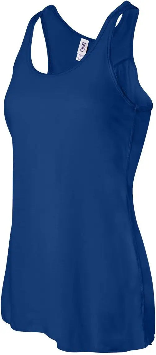 Bella + Canvas 8800bl Women’s Flowy Racerback Tank - 8800 - True Royal - Ladies Xs