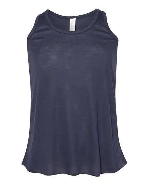 Bella + Canvas 8800y Youth Flowy Racerback Tank Midnight
