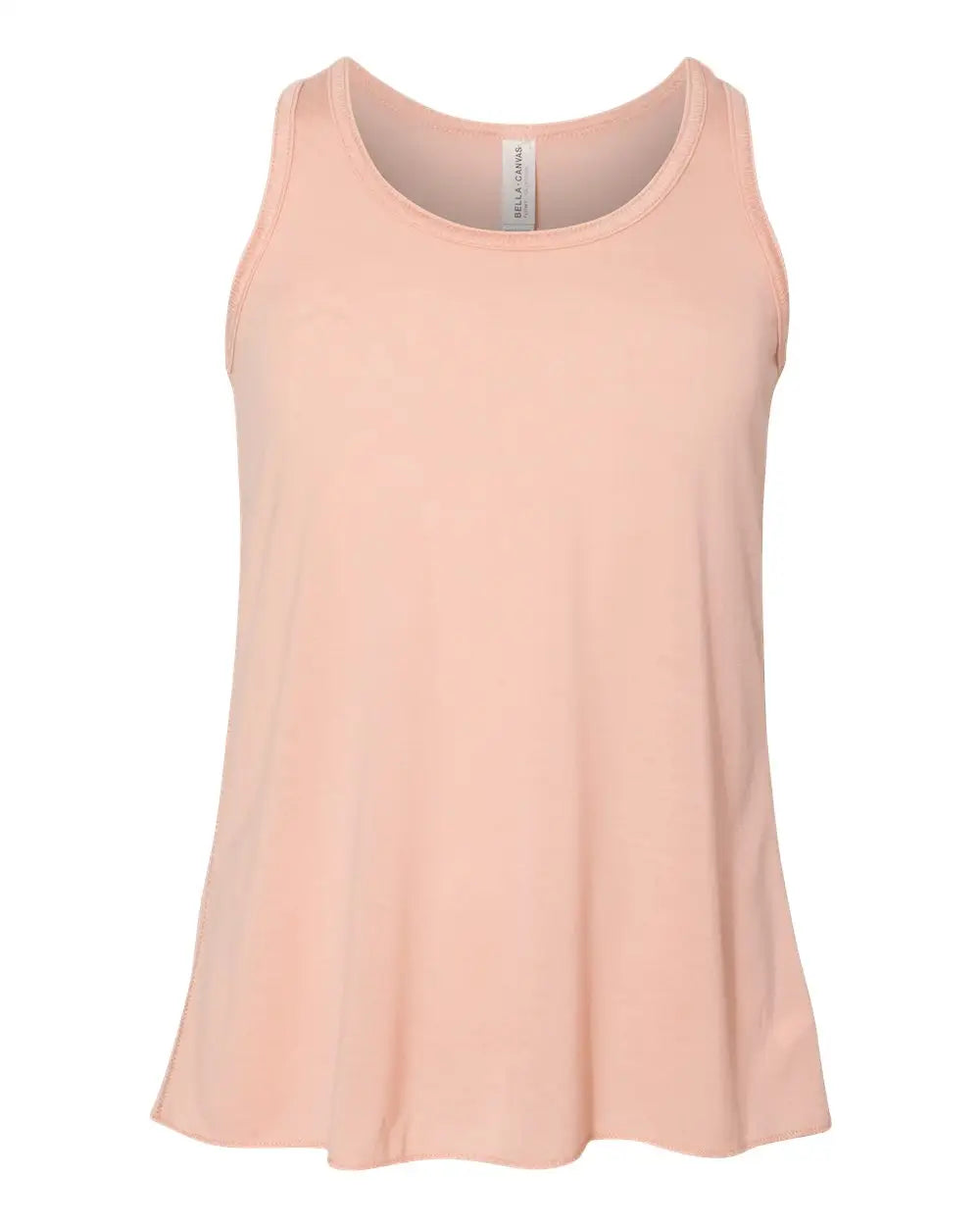 Bella + Canvas 8800y Youth Flowy Racerback Tank - Peach - Orange / s