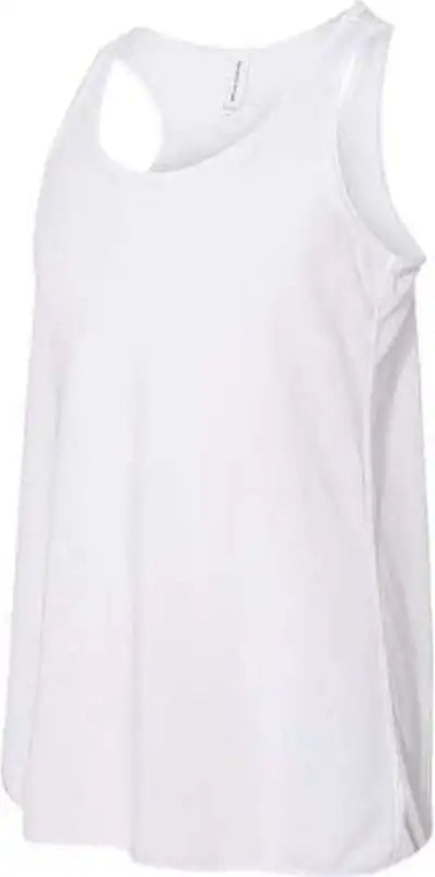 Bella + Canvas 8800y Youth Flowy Racerback Tank White