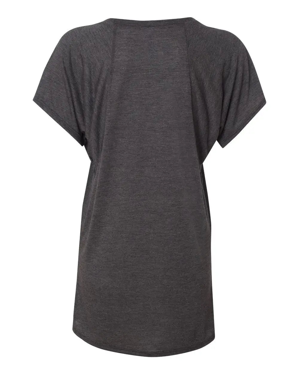 Bella + Canvas 8801b Women’s Flowy Raglan Tee - 8801 - Dark Gray Heather