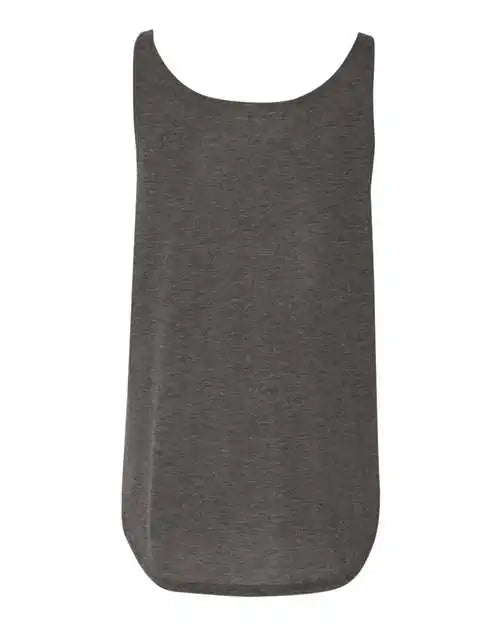 Bella + Canvas 8802 Women’s Flowy Tank with Side Slit - Dark Grey Heather