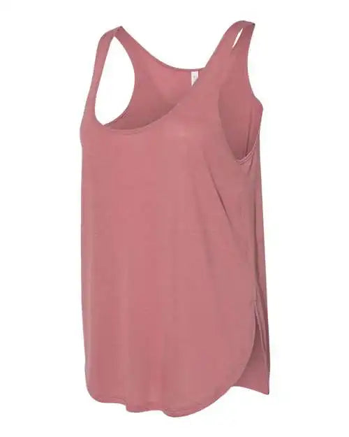 Bella + Canvas 8802 Women’s Flowy Tank with Side Slit - Mauve