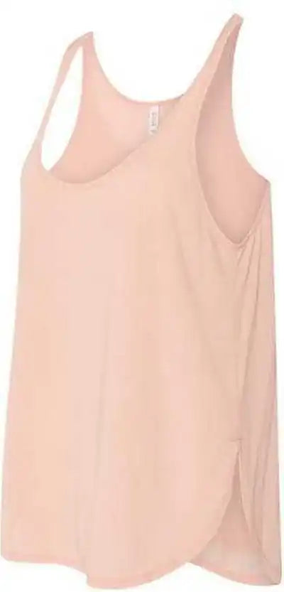 Bella + Canvas 8802 Women’s Flowy Tank with Side Slit Peach