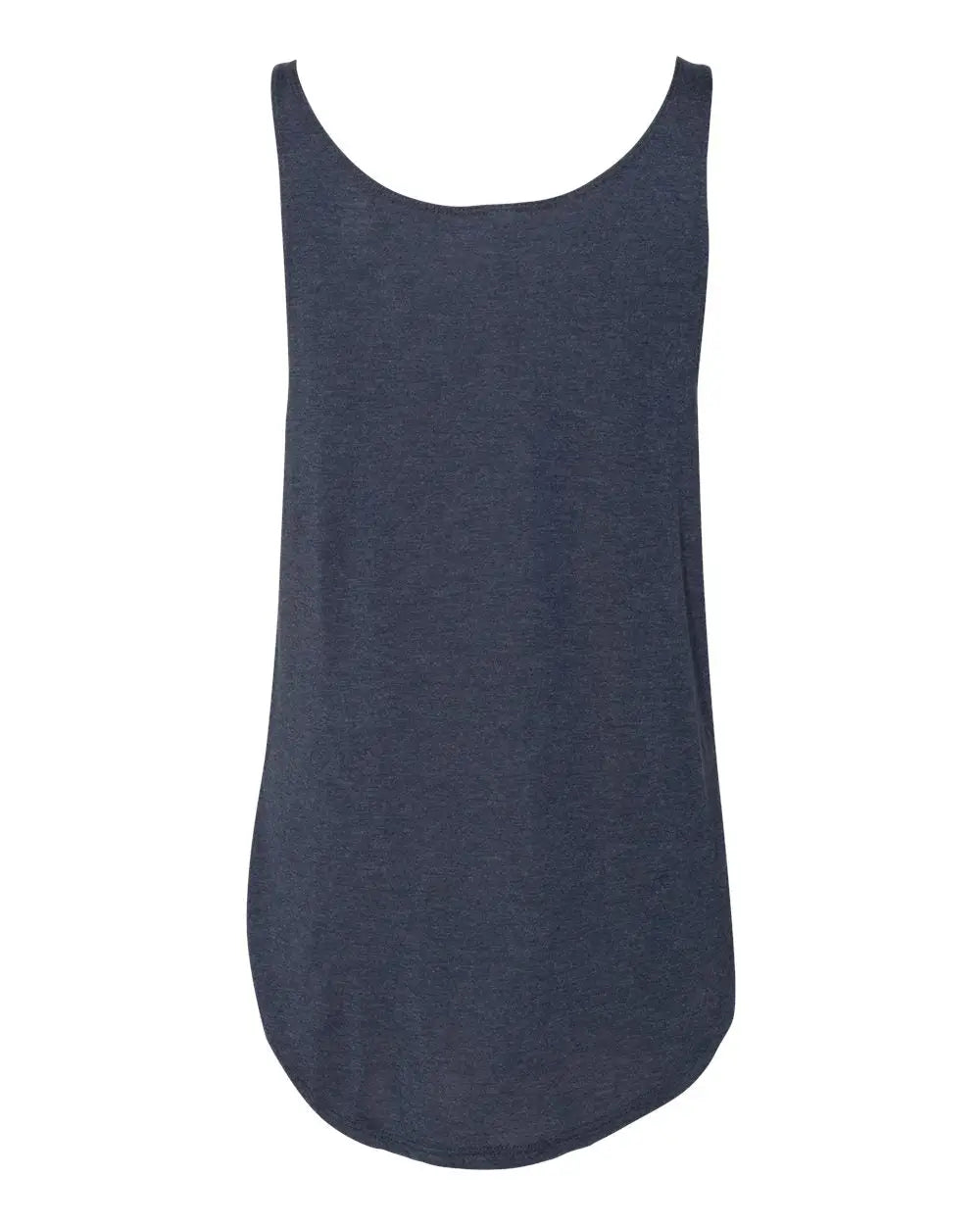 Bella + Canvas 8802b Women’s Flowy Tank with Side Slit - 8802 - Heather Navy - Ladies s