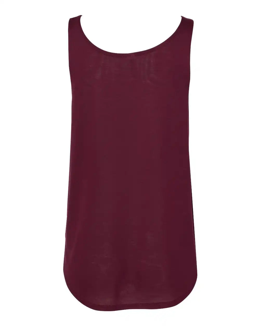 Bella + Canvas 8802b Women’s Flowy Tank with Side Slit - 8802 - Maroon - s