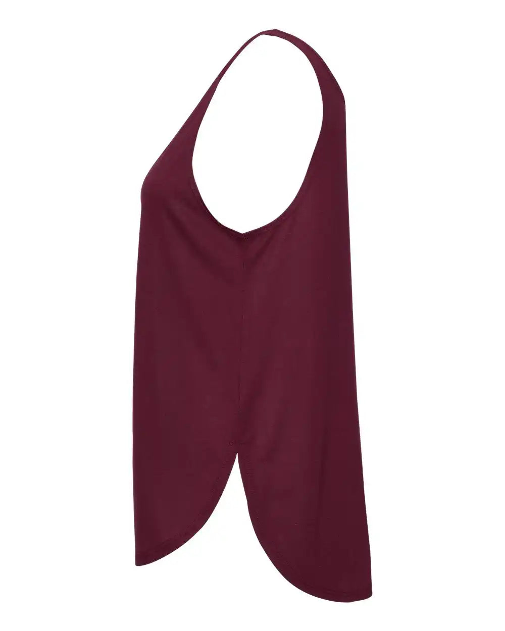 Bella + Canvas 8802b Women’s Flowy Tank with Side Slit - 8802 - Maroon