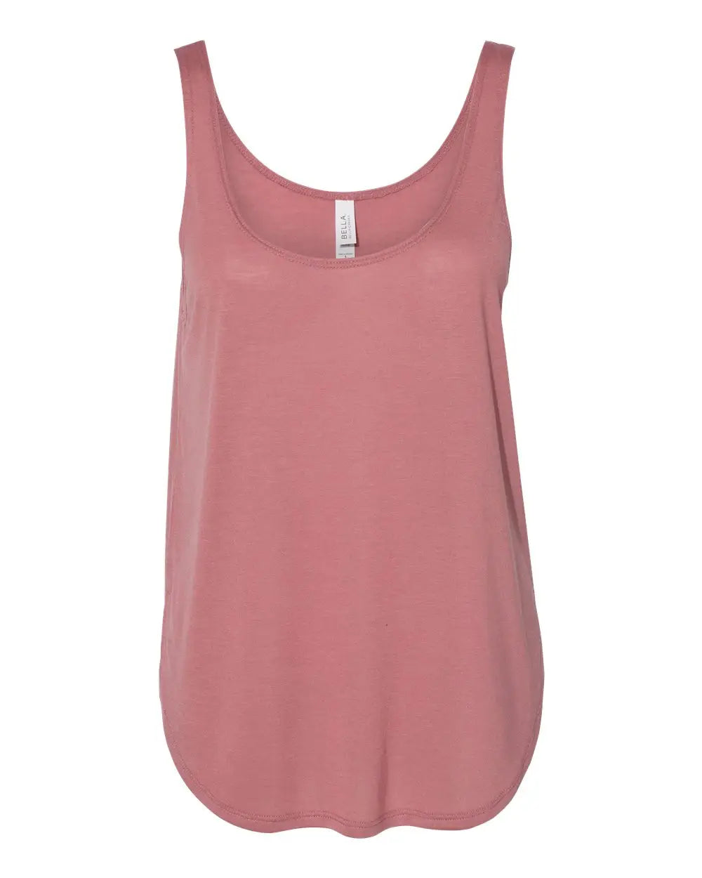Bella + Canvas 8802b Women’s Flowy Tank with Side Slit - 8802 - Mauve - Ladies s