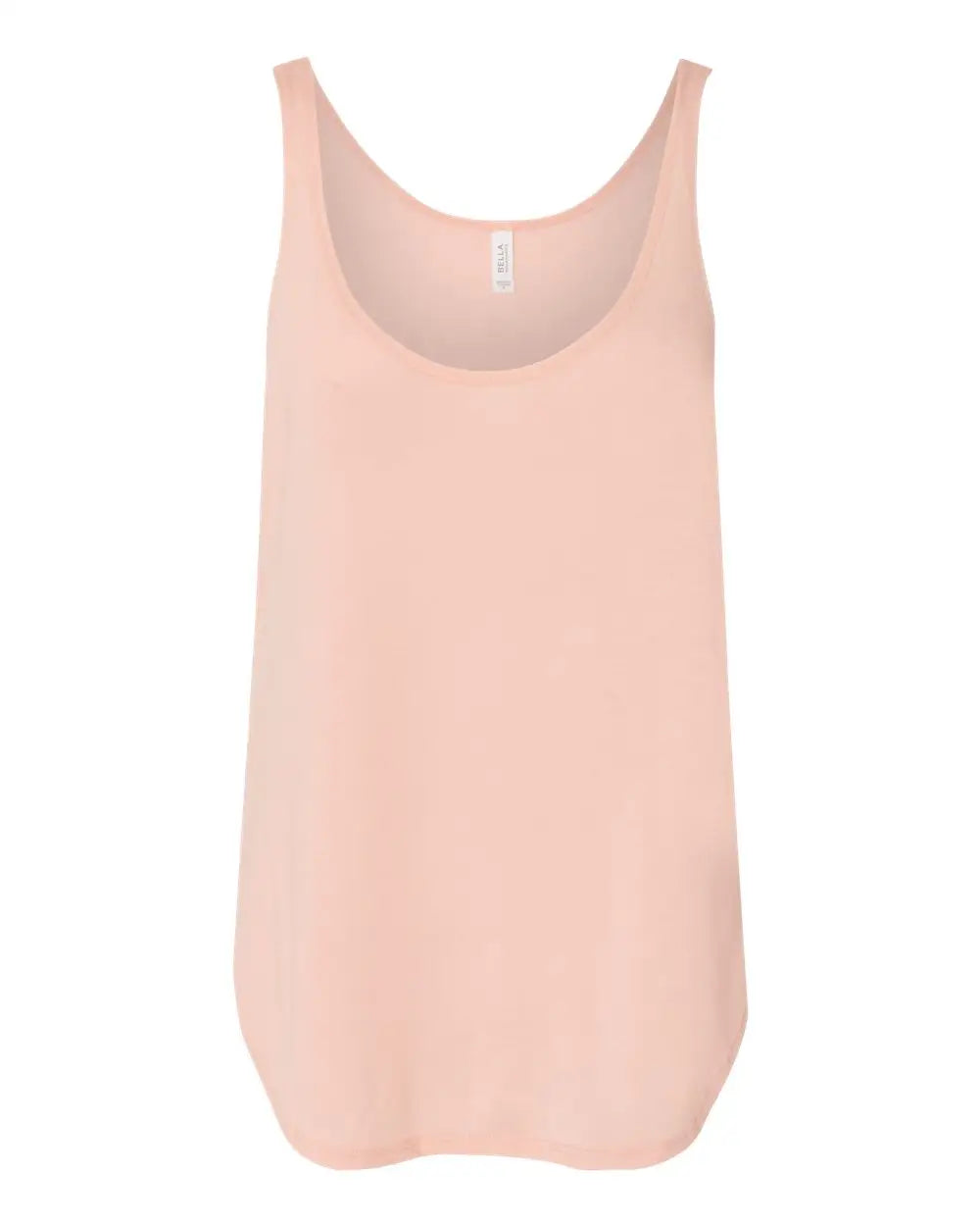 Bella + Canvas 8802b Women’s Flowy Tank with Side Slit - 8802 - Peach - Ladies s