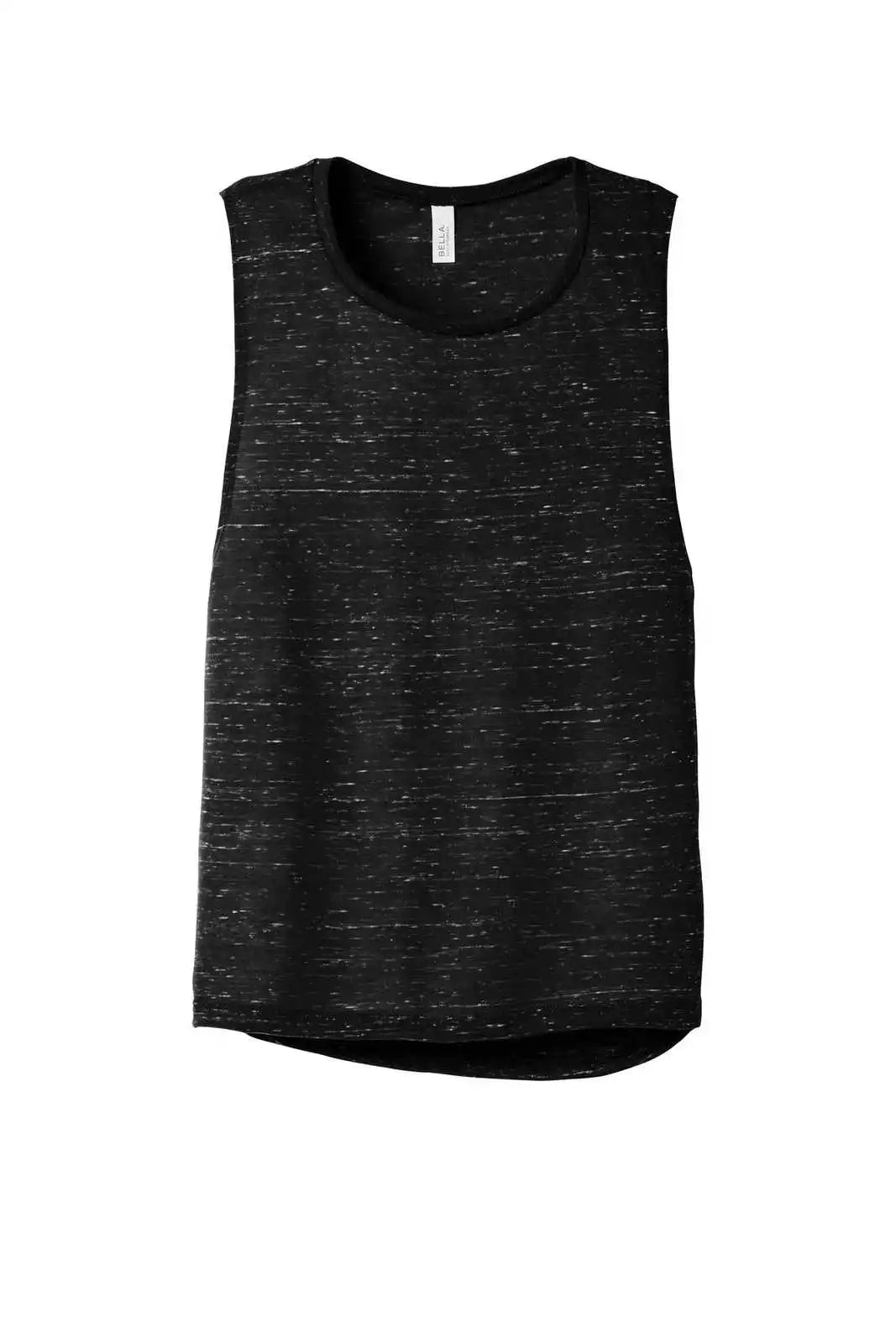 Bella + Canvas 8803 Women’s Flowy Scoop Muscle Tank - Black Marble
