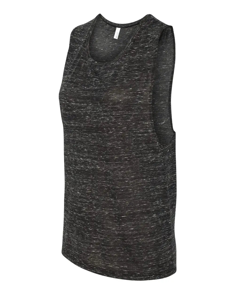 Bella + Canvas 8803 Women’s Flowy Scoop Muscle Tank - Black Marble