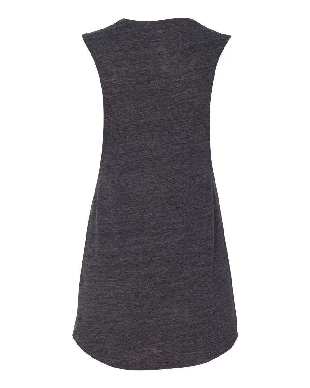 Bella + Canvas 8803 Women’s Flowy Scoop Muscle Tank - Charcoal Black Slub