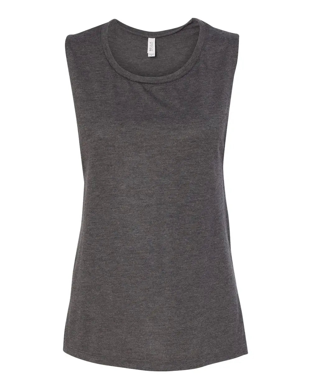 Bella + Canvas 8803 Women’s Flowy Scoop Muscle Tank - Dark Grey Heather