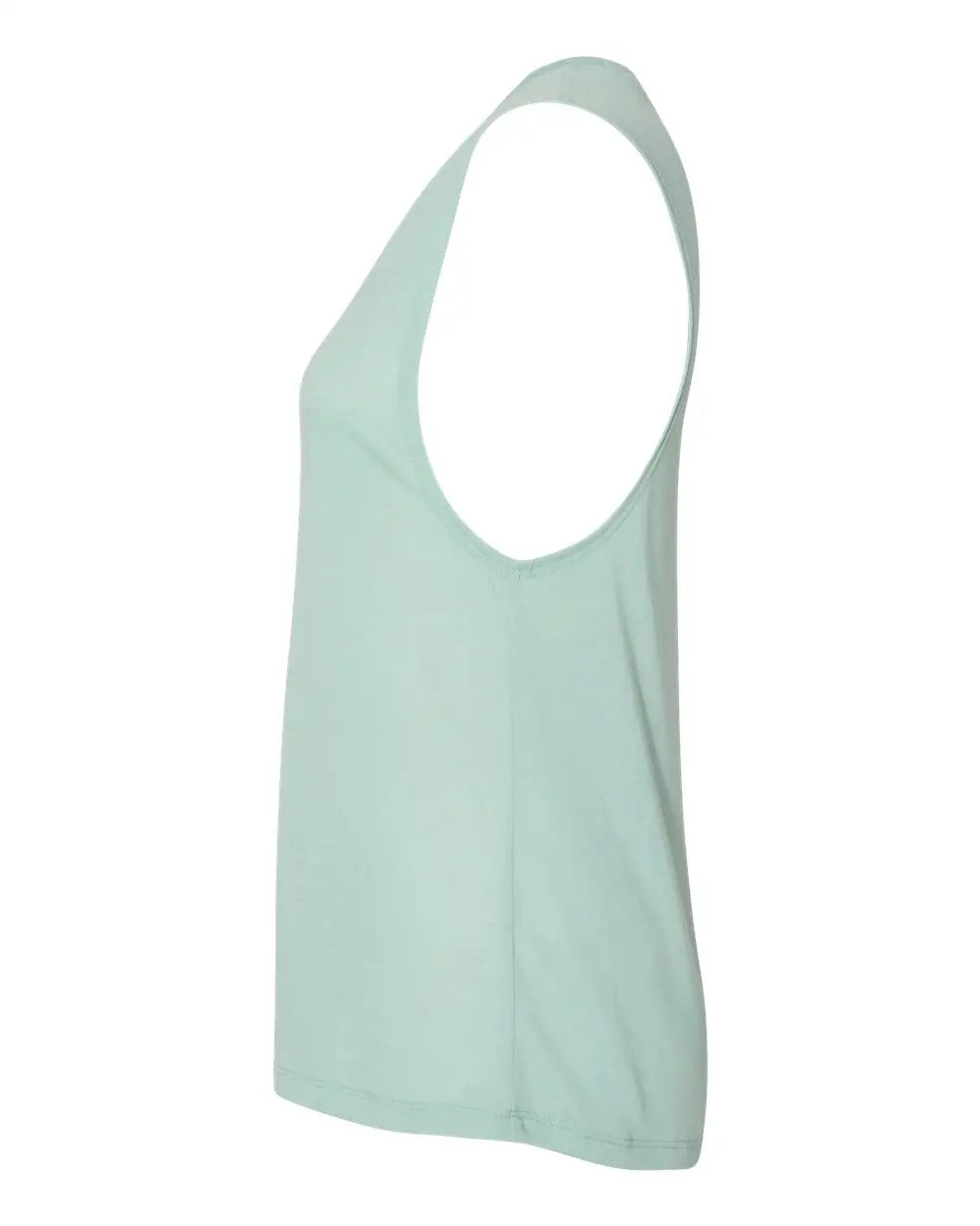 Bella + Canvas 8803 Women’s Flowy Scoop Muscle Tank - Dusty Blue
