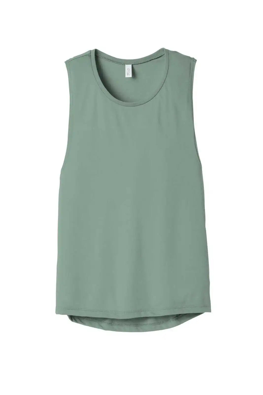 Bella + Canvas 8803 Women’s Flowy Scoop Muscle Tank Dusty Blue