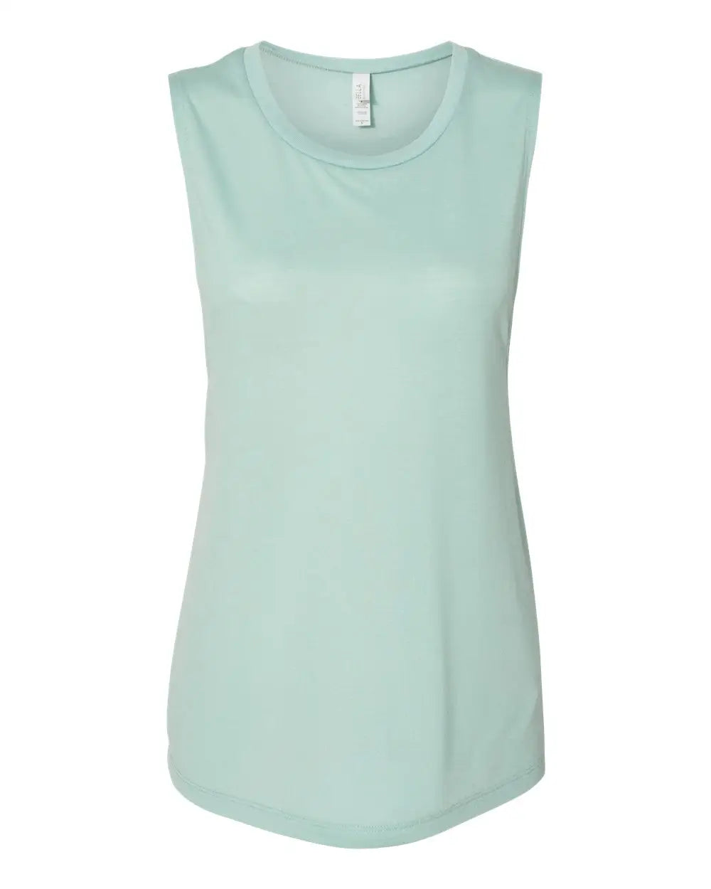 Bella + Canvas 8803 Women’s Flowy Scoop Muscle Tank - Dusty Blue - s