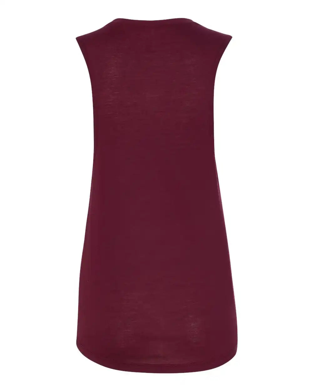 Bella + Canvas 8803 Women’s Flowy Scoop Muscle Tank - Maroon - s