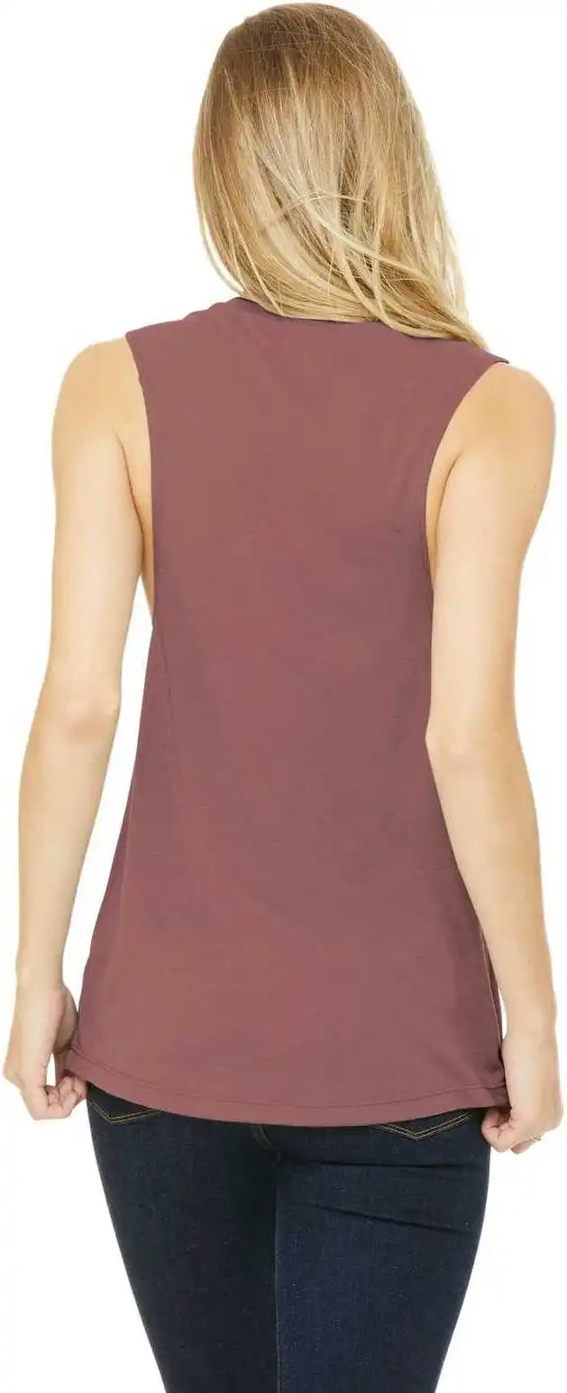 Bella + Canvas 8803 Women’s Flowy Scoop Muscle Tank Mauve