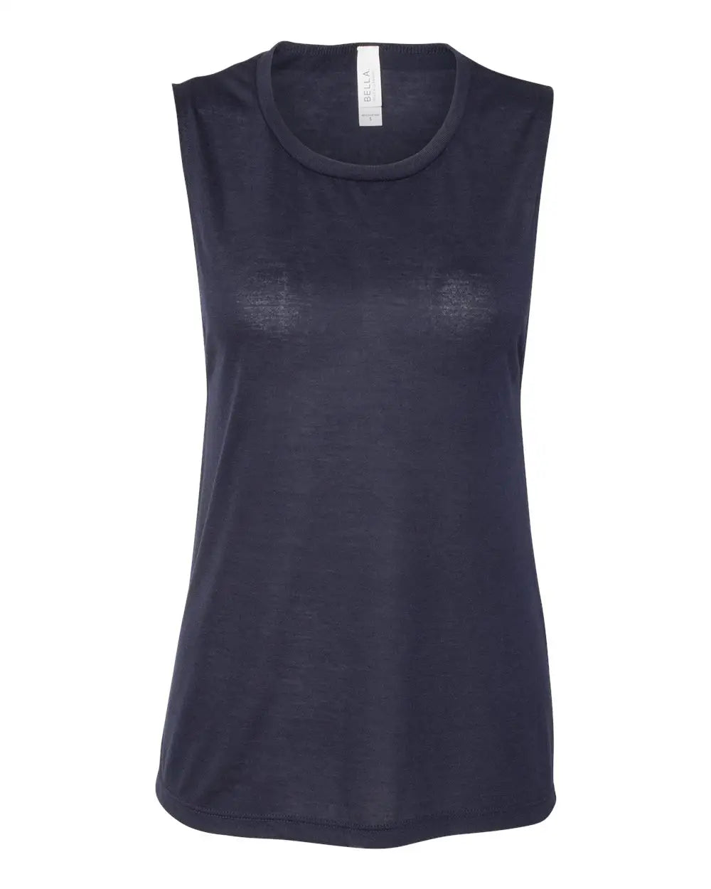 Bella + Canvas 8803 Women’s Flowy Scoop Muscle Tank - Midnight