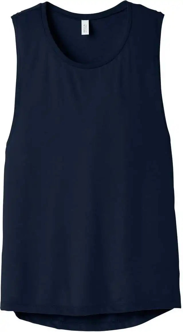 Bella + Canvas 8803 Women’s Flowy Scoop Muscle Tank Midnight