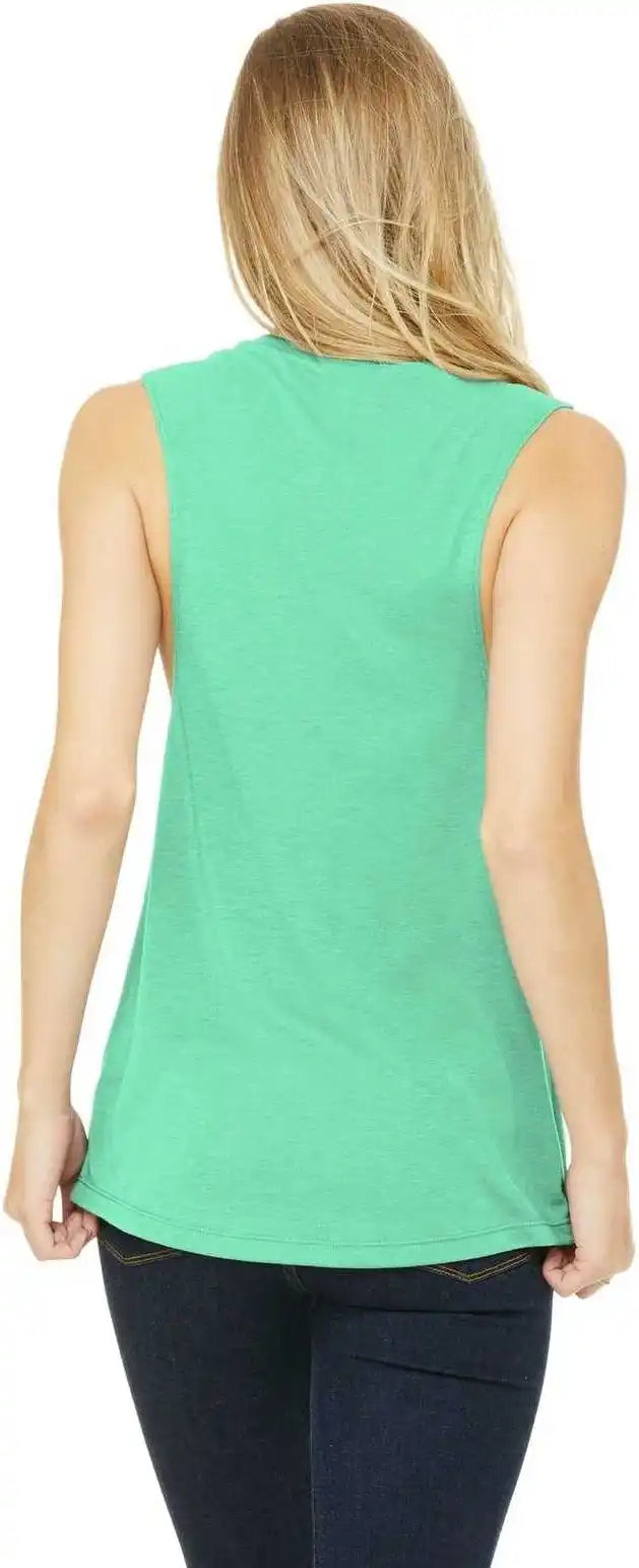 Bella + Canvas 8803 Women’s Flowy Scoop Muscle Tank Mint