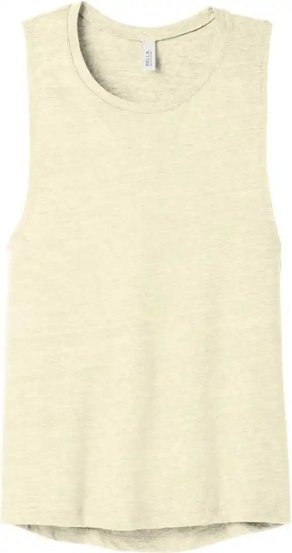 Bella + Canvas 8803 Women’s Flowy Scoop Muscle Tank - Natural Slub