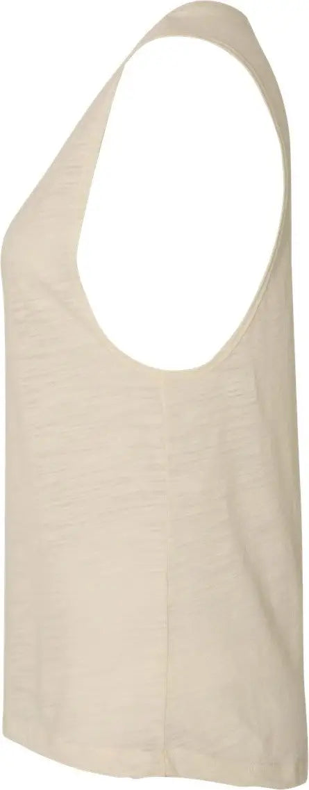 Bella + Canvas 8803 Women’s Flowy Scoop Muscle Tank - Natural Slub