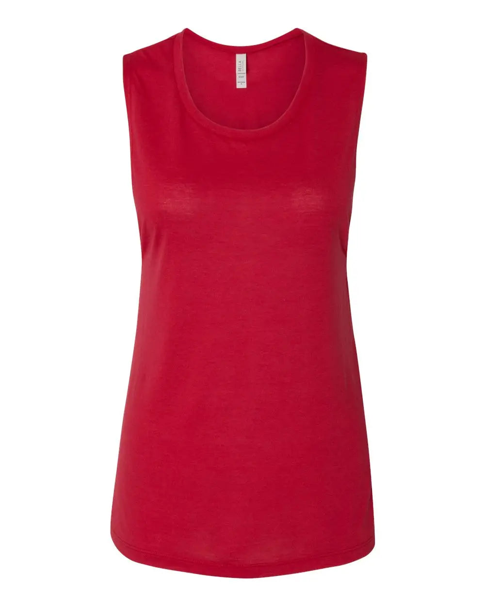 Bella + Canvas 8803 Women’s Flowy Scoop Muscle Tank - Red - s