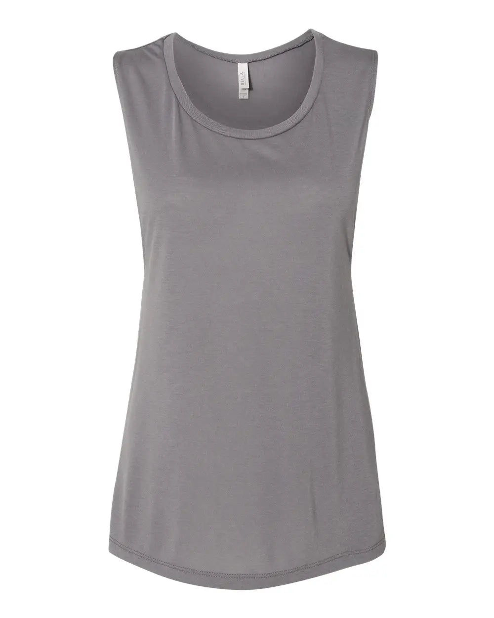 Bella + Canvas 8803 Women’s Flowy Scoop Muscle Tank - Storm - Dark Gray / s