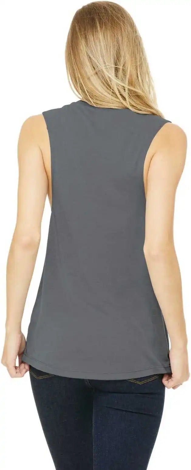 Bella + Canvas 8803 Women’s Flowy Scoop Muscle Tank Storm