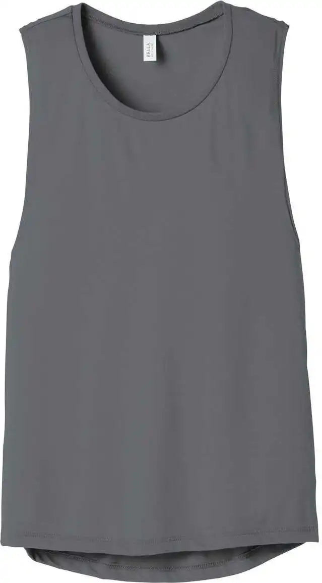 Bella + Canvas 8803 Women’s Flowy Scoop Muscle Tank Storm