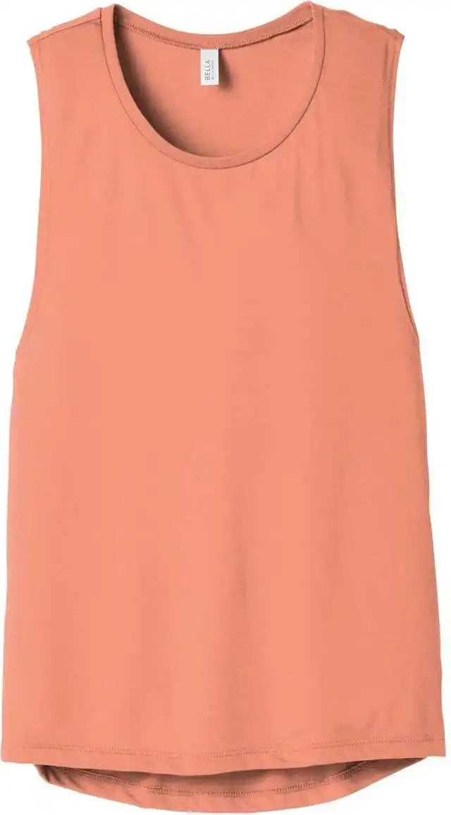 Bella + Canvas 8803 Women’s Flowy Scoop Muscle Tank - Sunset