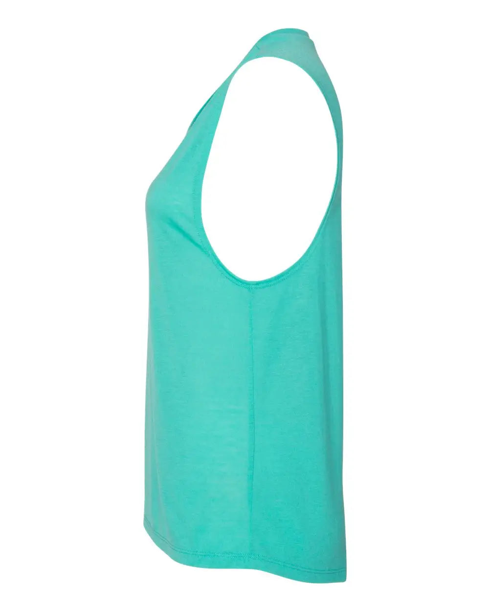 Bella + Canvas 8803 Women’s Flowy Scoop Muscle Tank - Teal
