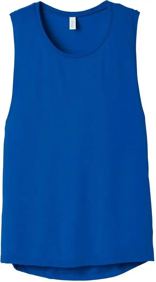 Bella + Canvas 8803 Women’s Flowy Scoop Muscle Tank True Royal