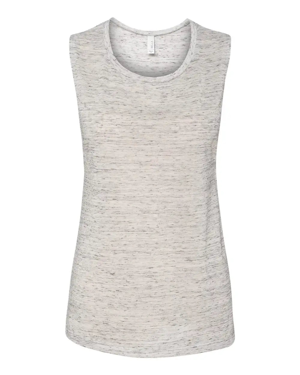 Bella + Canvas 8803 Women’s Flowy Scoop Muscle Tank - White Marble - s