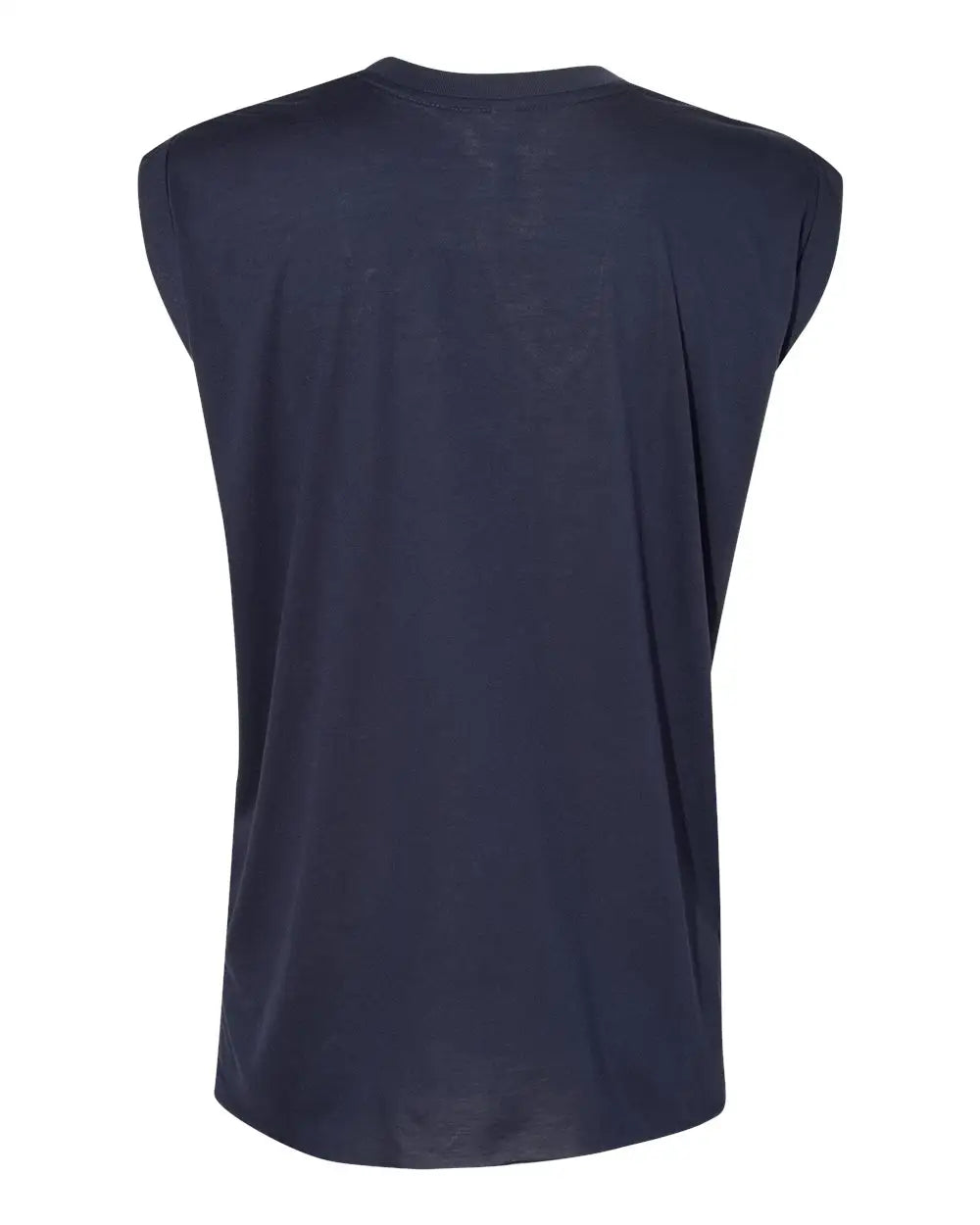 Bella + Canvas 8804 Women’s Flowy Rolled Cuffs Muscle Tee - Midnight