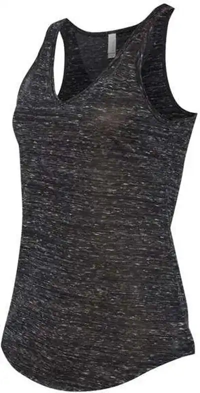 Bella + Canvas 8805 Women’s Flowy V-neck Tank - Black Marble