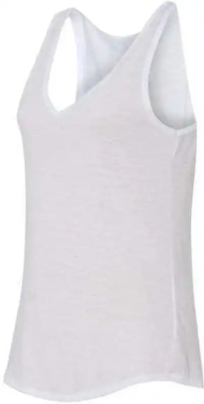 Bella + Canvas 8805 Women’s Flowy V-neck Tank - White