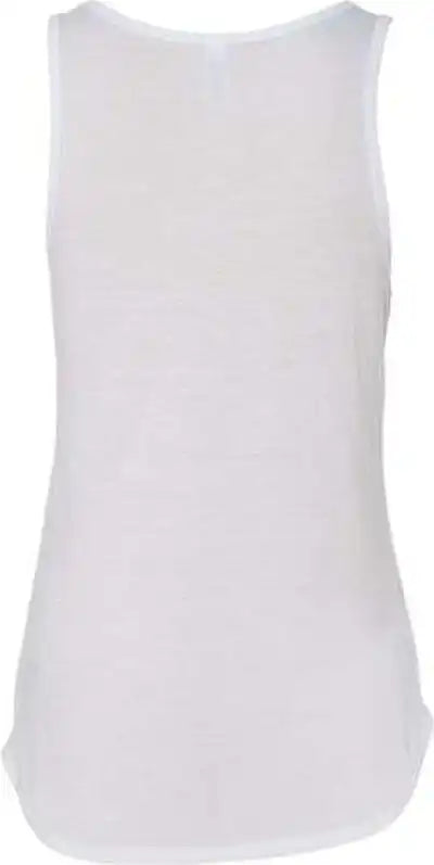 Bella + Canvas 8805 Women’s Flowy V-neck Tank - White