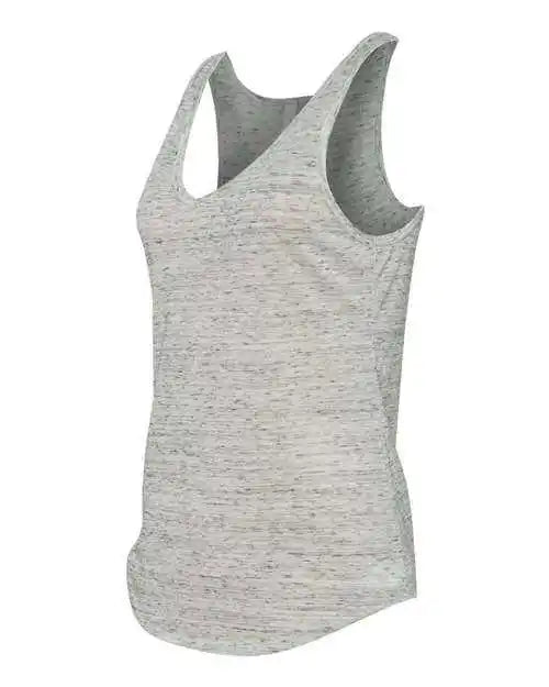 Bella + Canvas 8805 Women’s Flowy V-neck Tank - White Marble